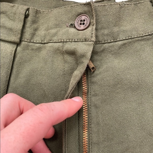 HIGH waisted 100% cotton cargo shorts vintage dead stock NWT - Picture 9 of 11